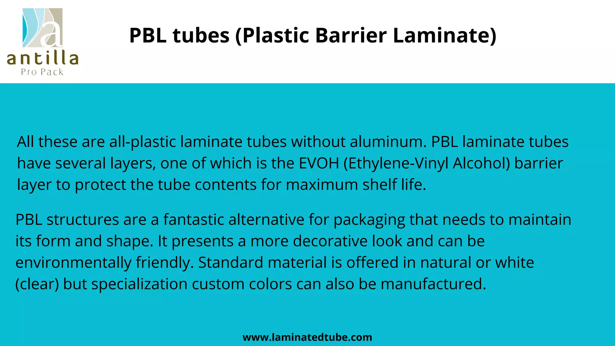 Laminate tube PPT