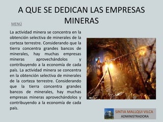 LA MINERIA EN EL PERÚ | PPTX