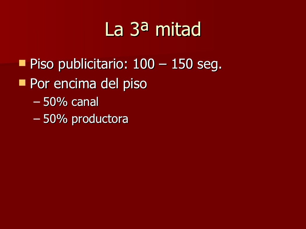 La mitad de la mitad...