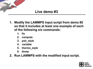 Lammps Output Input Script Example Advanced Thermodynamics of Multiphase Systems | PPTX