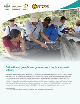 Estimation of greenhouse gas emissions in climate-smart villages | PDF