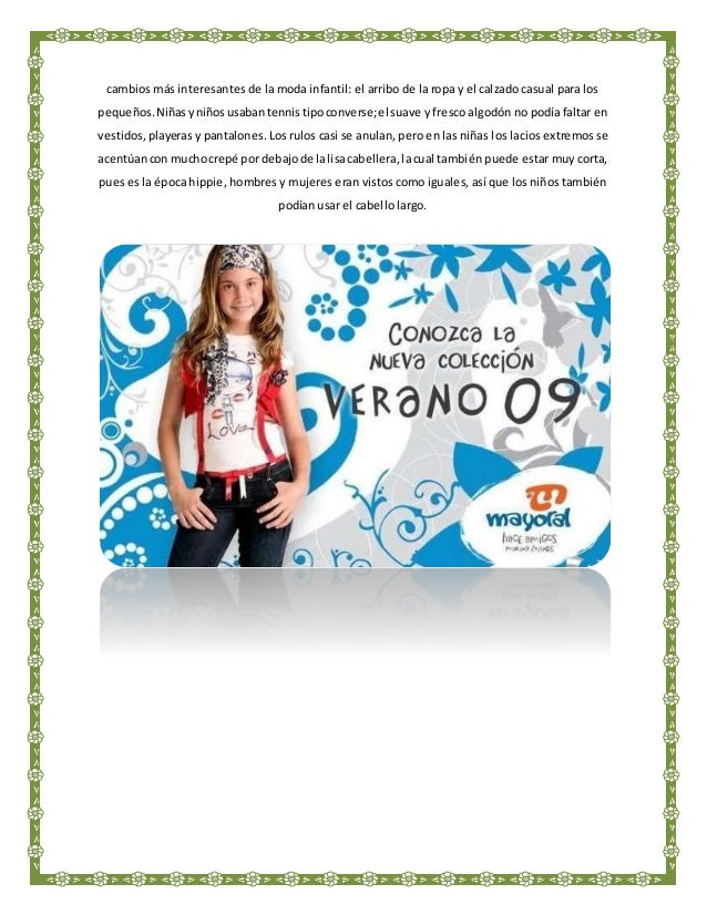 La moda infantil