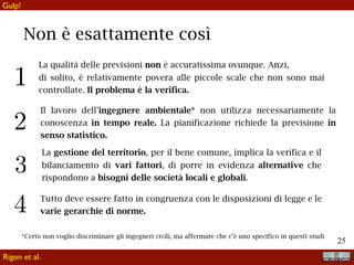 !25
Così ora, il povero ingegnere se ne va a casa:
tutto è già stato fatto
tutto è nelle mani di (grandi) istituzioni
tutto è troppo grande, complesso, fuori scala per l’impegno dei singoli
Rigon et al.
Sigh!
 