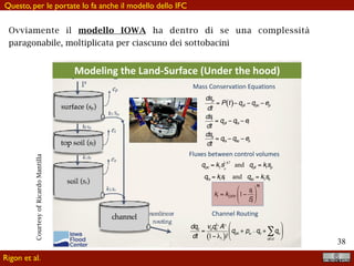 !38
Il tutto moltiplicato tante volte quanti sono i sottobacini.
Qui giusto un
gruppo di 5
Rigon et al.
 