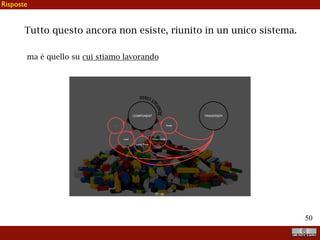 !50
Questa molteplicità pone, naturalmente, problemi di identificazione
dei parametri, problemi di calcolo (parallelo), problemi di
acquisizione e stoccaggio dei dati, problemi di rappresentazione ed
analisi dei risultati
Problemi
 