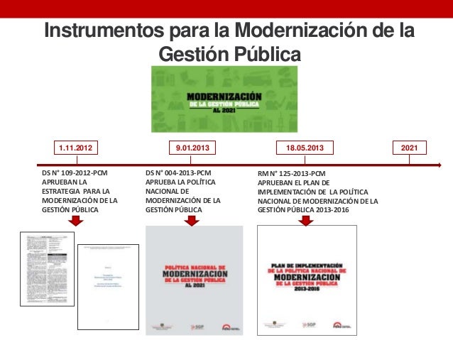 La modernización de la gestión pública: Pilares de la política nacion…