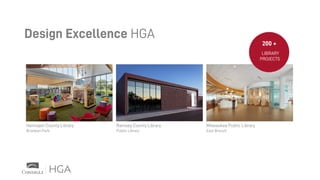 Hennepin County Library
Brooklyn Park
Ramsey County Library
Public Library
Milwaukee Public Library
East Branch
Design Excellence HGA
200 +
LIBRARY
PROJECTS
 