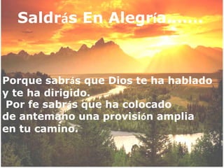 Es que Dios dice que engrandecerá tu nombre, s