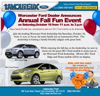 Fun with Ford and Friends at Lamoureux Ford Worcester MA