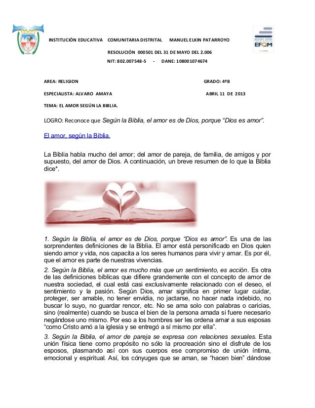 Que Es El Primer Amor Segun La Biblia