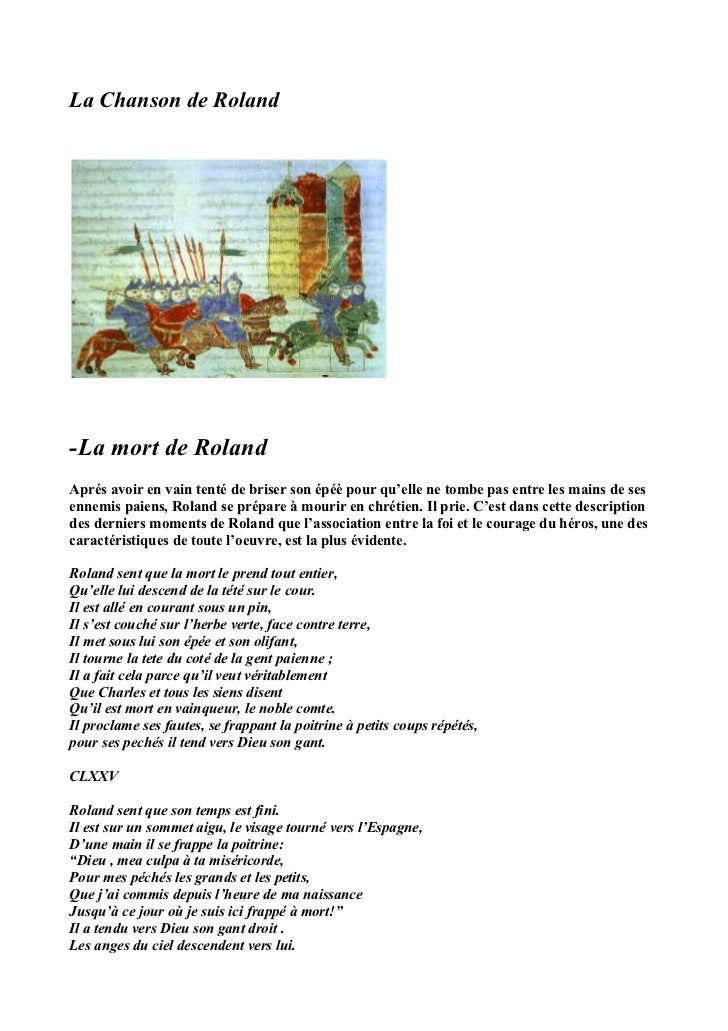 La mort de roland