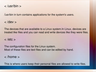 The starting point of your directory structure. 
