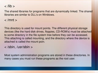 This is where the Linux system begins.  