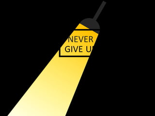 NEVER
GIVE UP
 