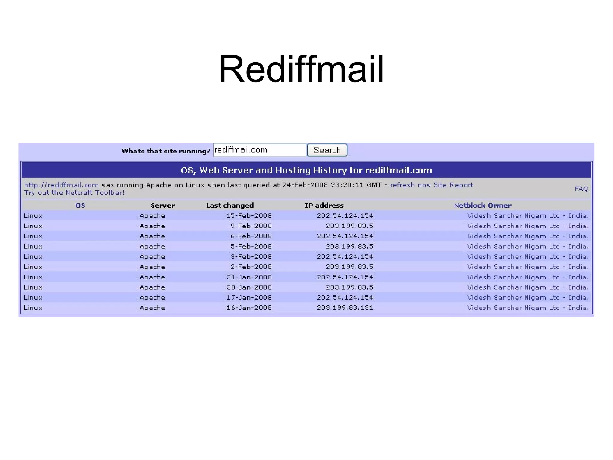 Rediffmail 