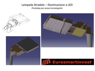 Lampada Stradale – Illuminazione a LED Prototipo per prove tecnologiche 