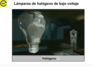 Lámparas de halógeno de bajo voltaje
Halógeno
 