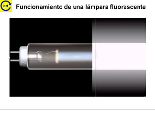 Funcionamiento de una lámpara fluorescente
 