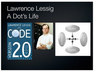 Lawrence Lessig
A Dot’s Life
 