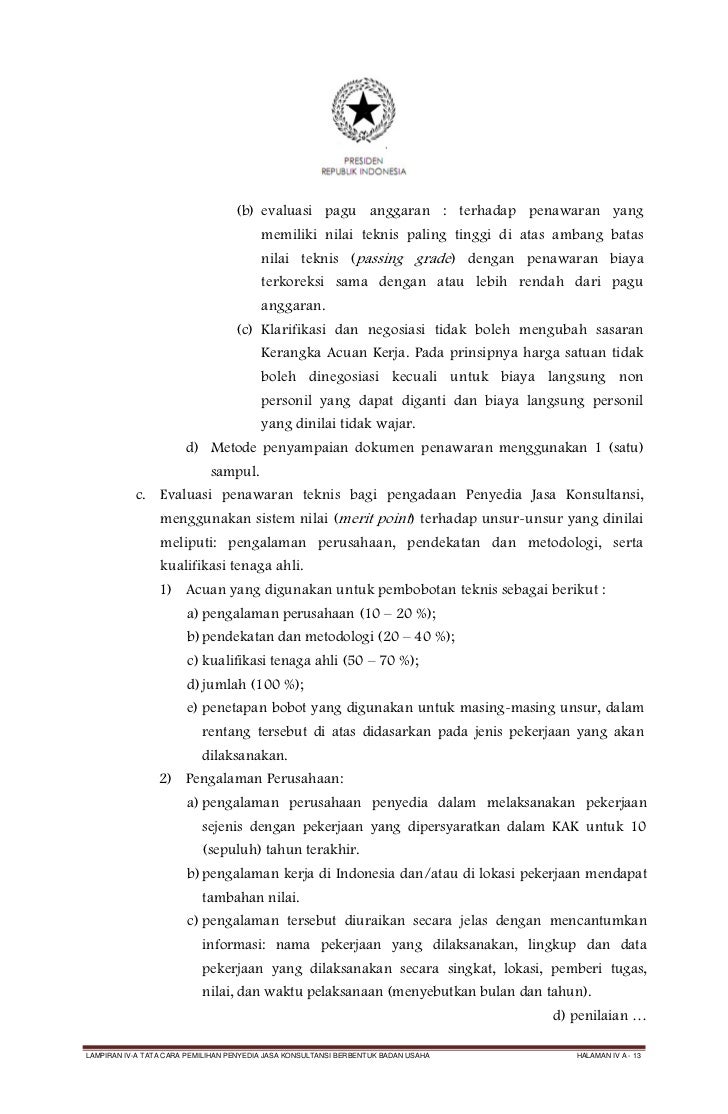berikut unsur unsur dalam peluang usaha kecuali Lampiran IVA Pengadaan Jasa Konsultansi Badan Usaha 