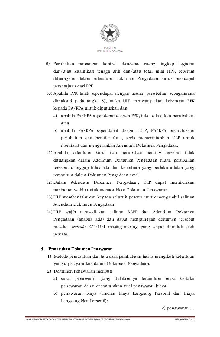 contoh spesifikasi teknis jasa konsultansi Lampiran IVB Pengadaan Jasa Konsultansi Perorangan contoh spesifikasi teknis jasa konsultansi Lampiran IVB Pengadaan Jasa Konsultansi Perorangan