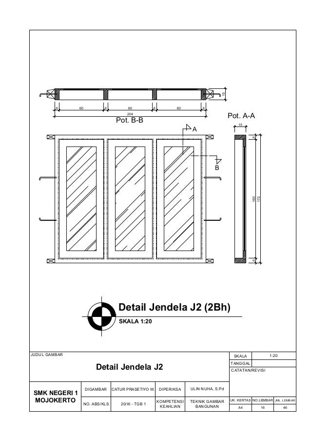 Gambar Kerja Rumah 2 Lantai Gambar Arsitektural 