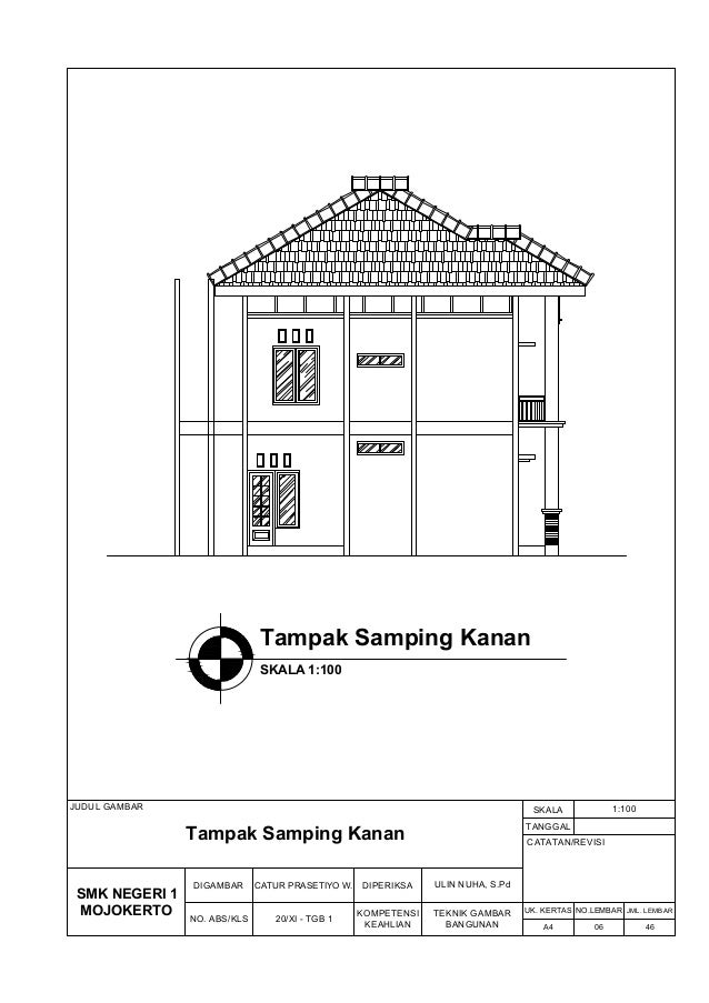 Download Gambar Kerja Rumah  2  Lantai  Dwg  Kumpulan Kerjaan