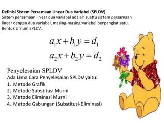 Spldv Math SPLDV & SPLTV | PPTX
