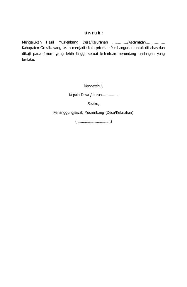Contoh Undangan Musrenbang Desa – Pigura