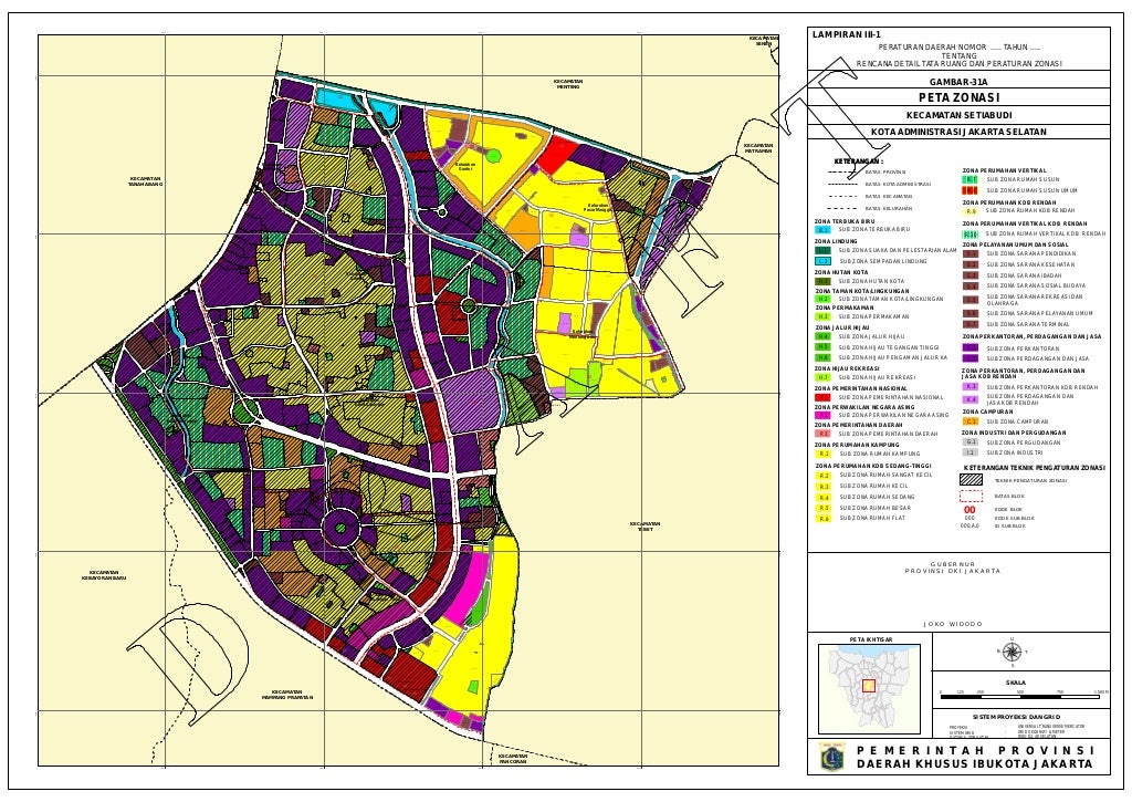 Peta Zonasi Kota Depok - Peta Kecamatan di Wilayah Depok - Sekitar