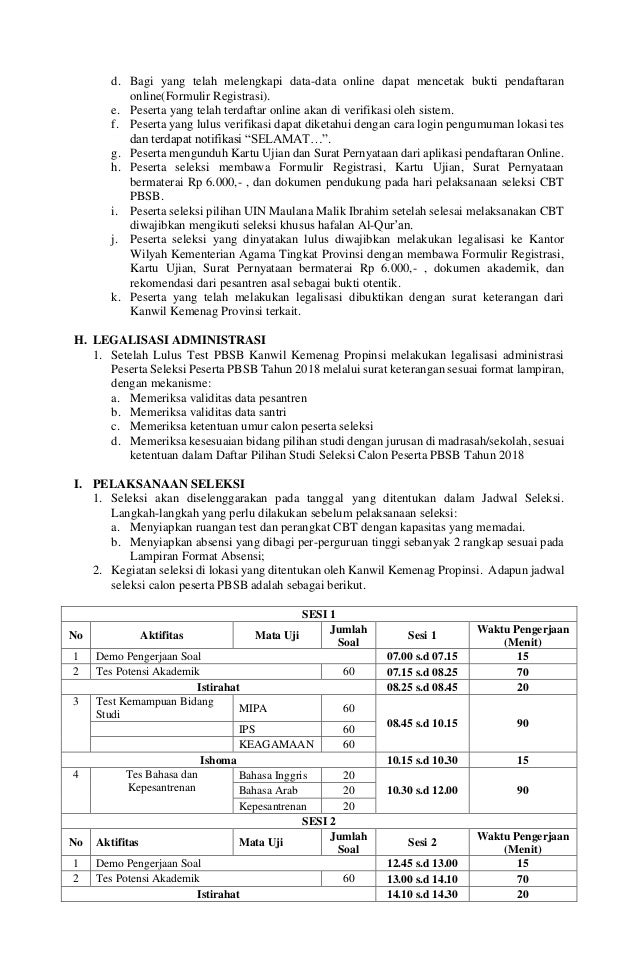 Lampiran I Pengumuman Pbsb 2018