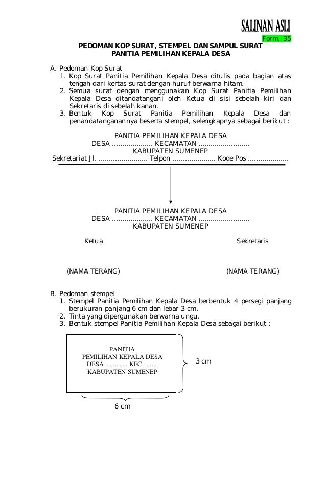 Kop Berita Acara Indomaret Lampiran perbup nomor 1 tahun 2019