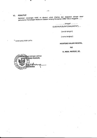 Lampiran permendagri nomor 13 tahun 2006 b