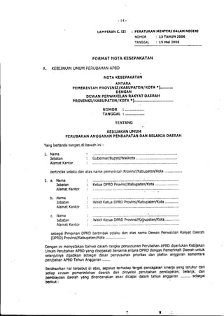 Lampiran permendagri nomor 13 tahun 2006 b