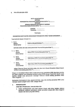 Lampiran permendagri nomor 13 tahun 2006 b