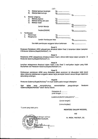 Lampiran permendagri nomor 13 tahun 2006 b