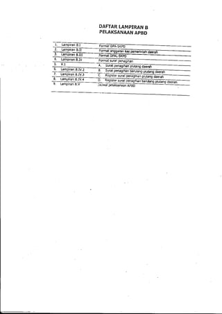 Lampiran permendagri nomor 13 tahun 2006 b