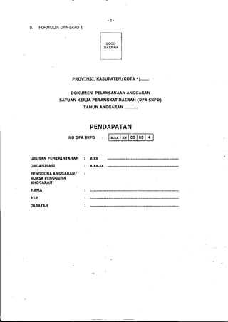 Lampiran permendagri nomor 13 tahun 2006 b