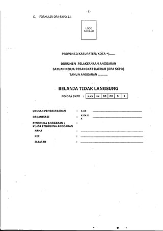 Lampiran permendagri nomor 13 tahun 2006 b