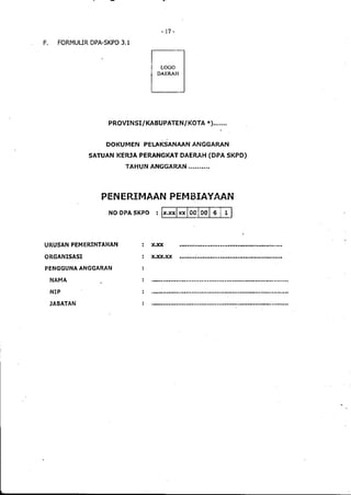 Lampiran permendagri nomor 13 tahun 2006 b