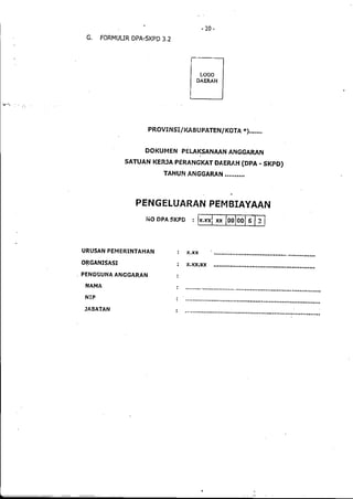 Lampiran permendagri nomor 13 tahun 2006 b
