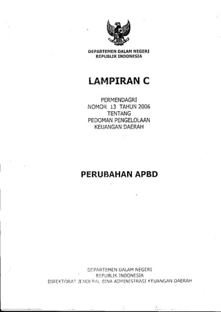 Lampiran permendagri nomor 13 tahun 2006 b