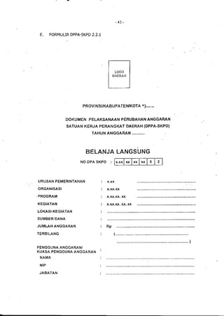 Lampiran permendagri nomor 13 tahun 2006 c