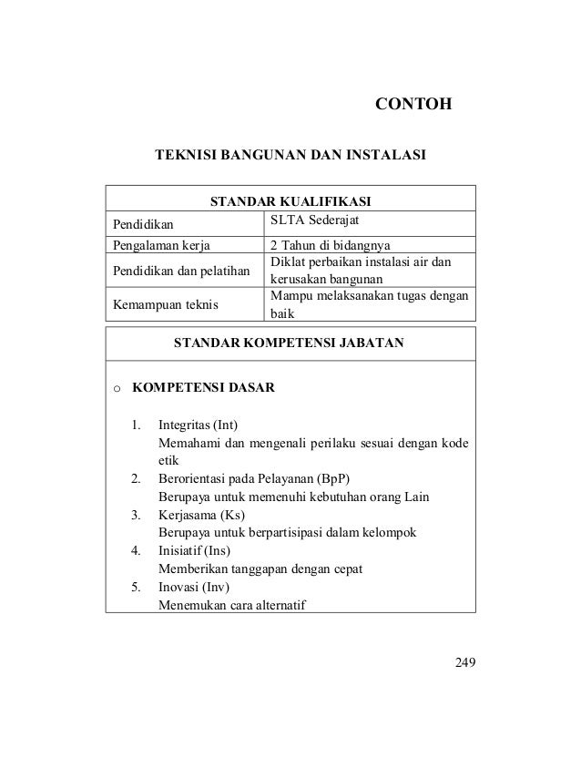 Lampiran rumpun jabatan teknis Lampiran rumpun jabatan teknis