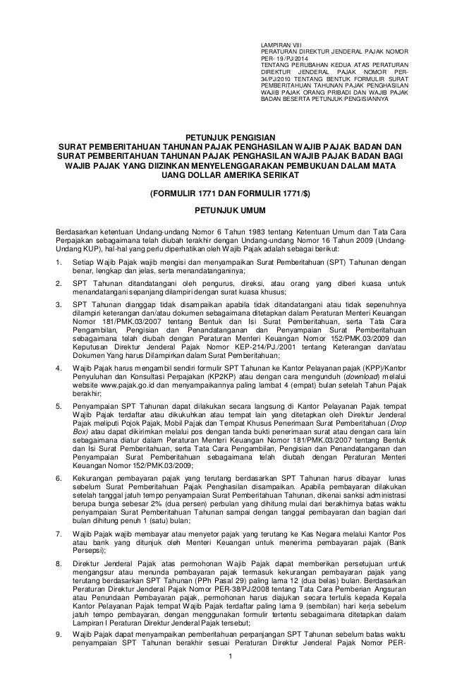 Lampiran Viii Petunjuk Pengisian 1771