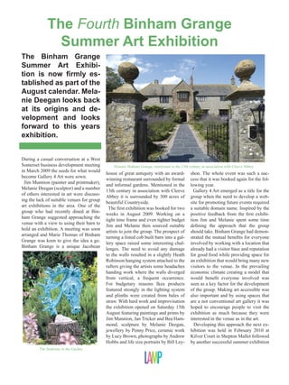 THE LYNDA COTTON GALLERY
46 Swain Street, Watchet.

ANGUS STIRLING KITTY STIRLING









‘COMMON GROUND’
An exhibition of work by Father  Daughter.

Monday 10th - Sunday 22nd September
The Lynda Cotton Gallery
46 Swain Street,
Watchet.
TA23 0AG.







Open daily 10:00am - 5:30pm.
(01984) 631814
www.thelyndacottongallery.co.uk

11

 