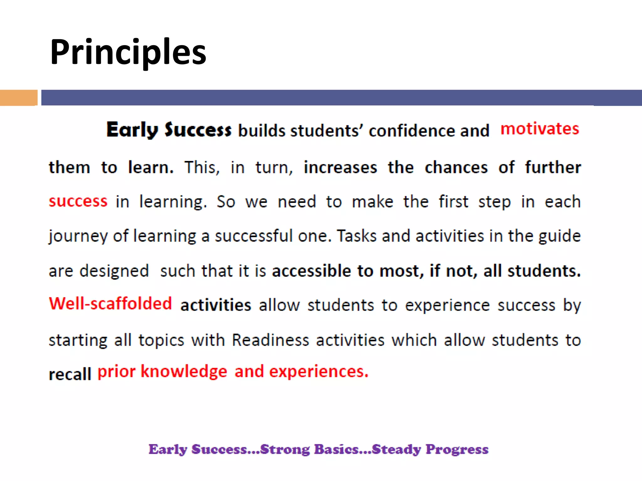 Learning Experiences (LE)
 