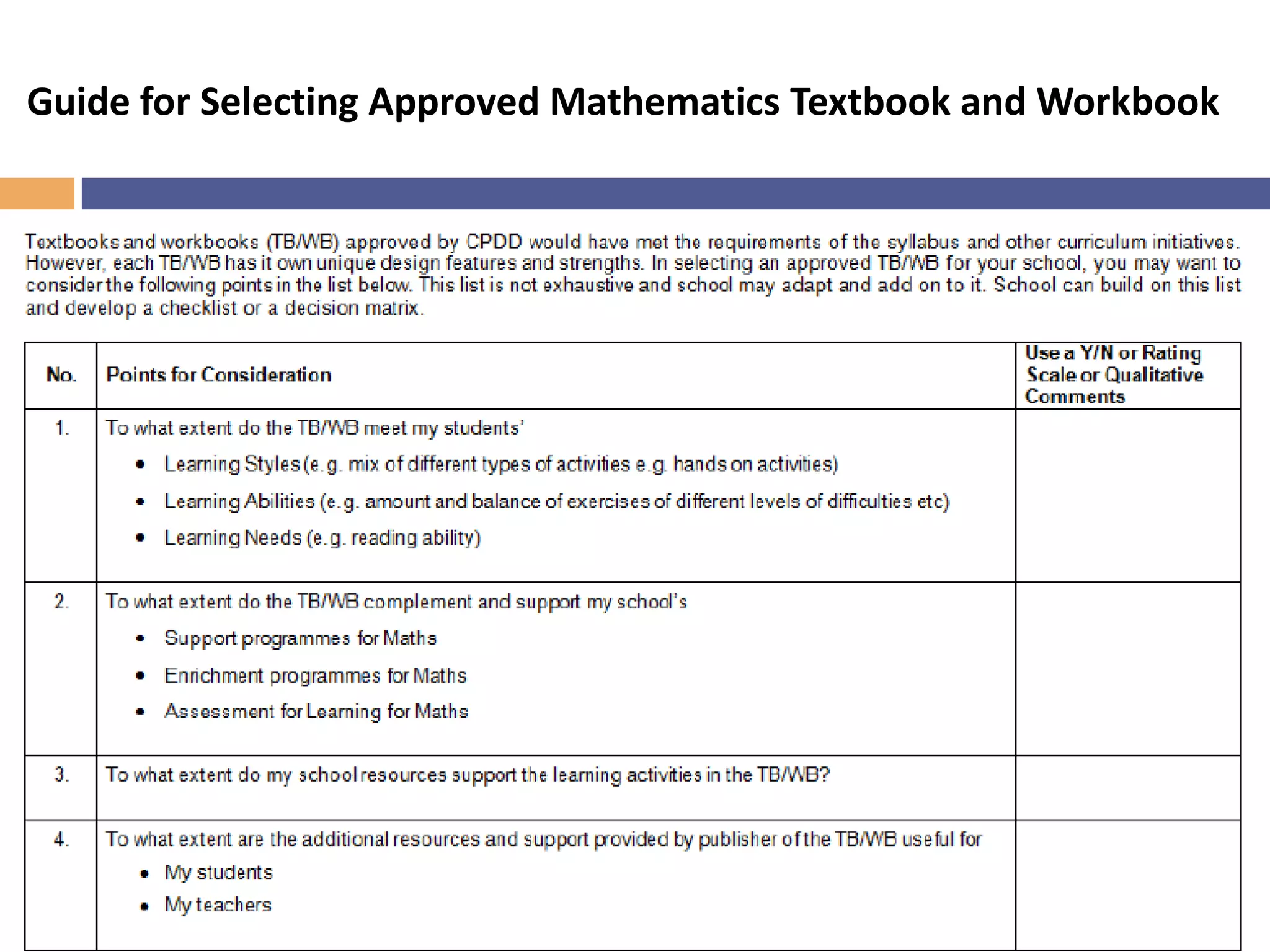 89
Support from CPDD
 