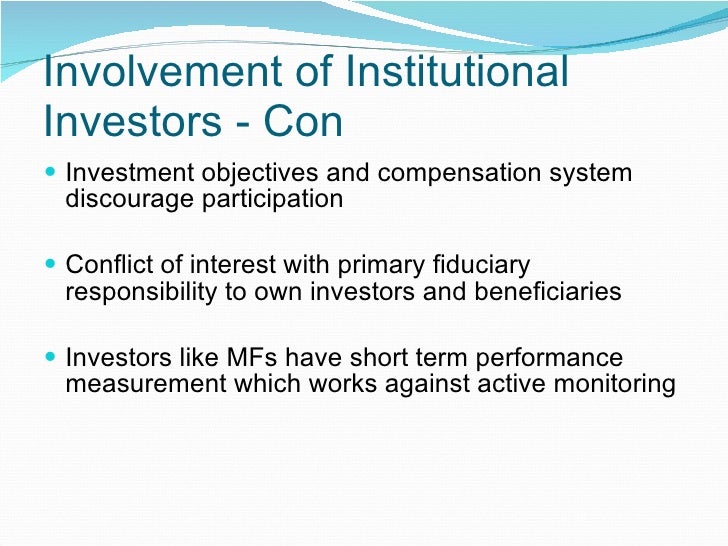 Dissertation on role of institutional investors