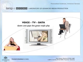 Personalised Audiences, Immersive Services - Gary Hayes